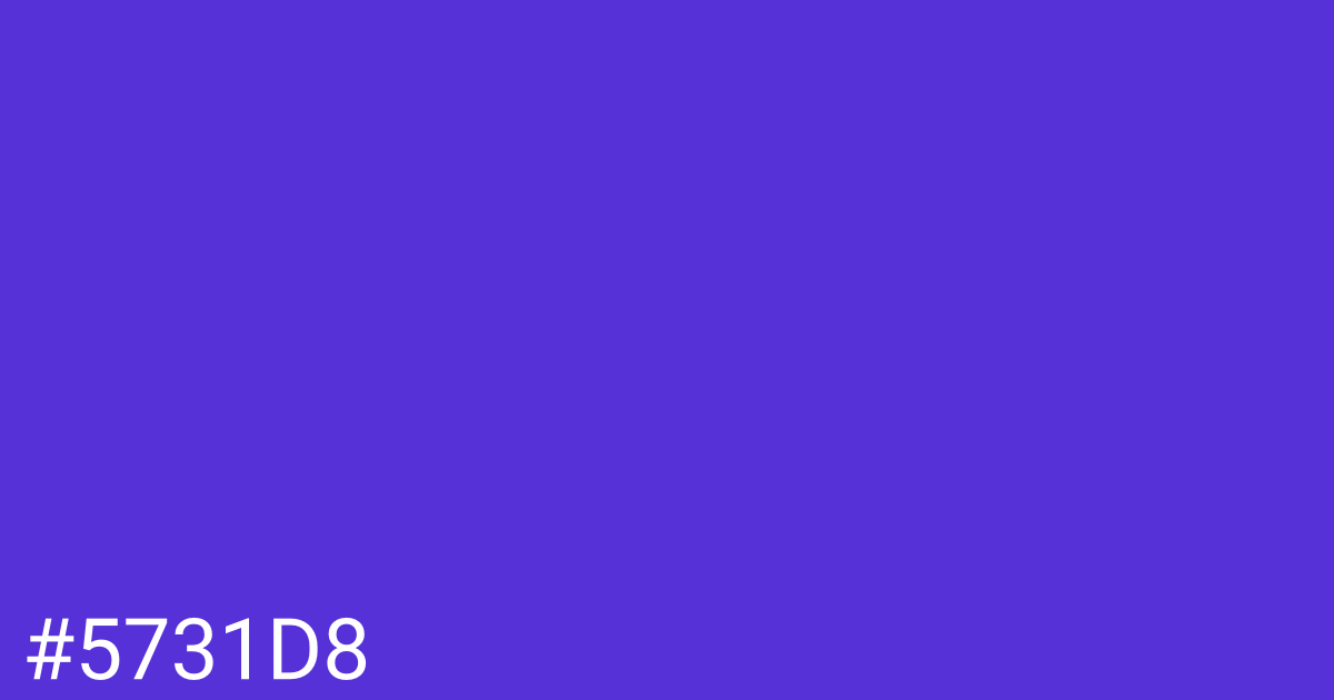 Hex color #5731d8 graphic