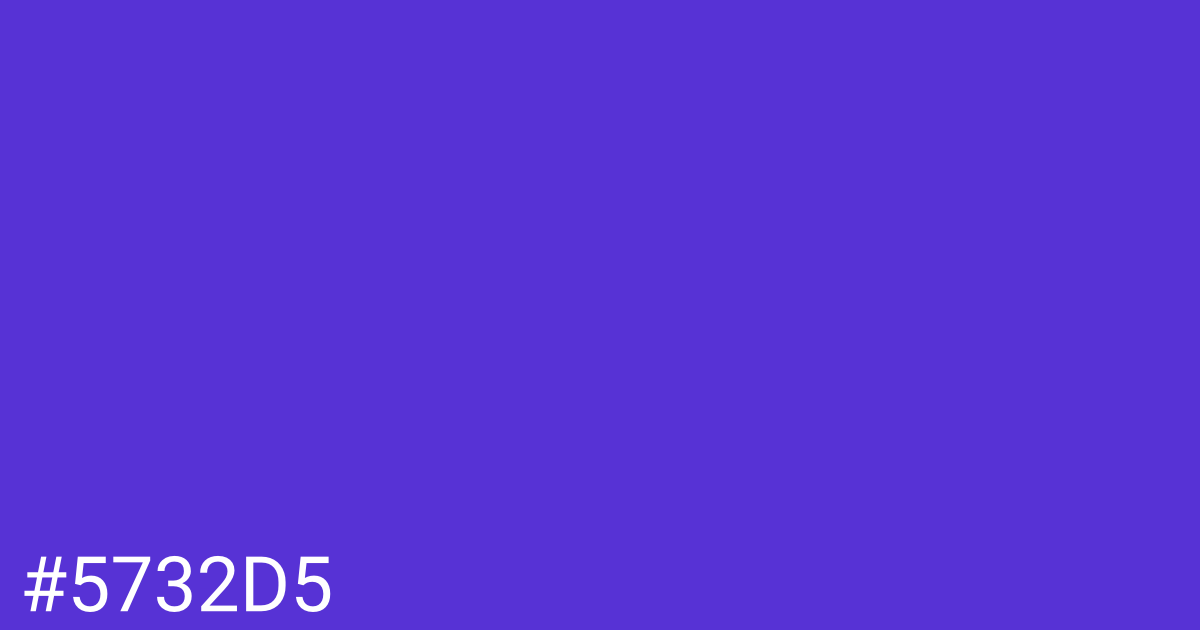 Hex color #5732d5 graphic