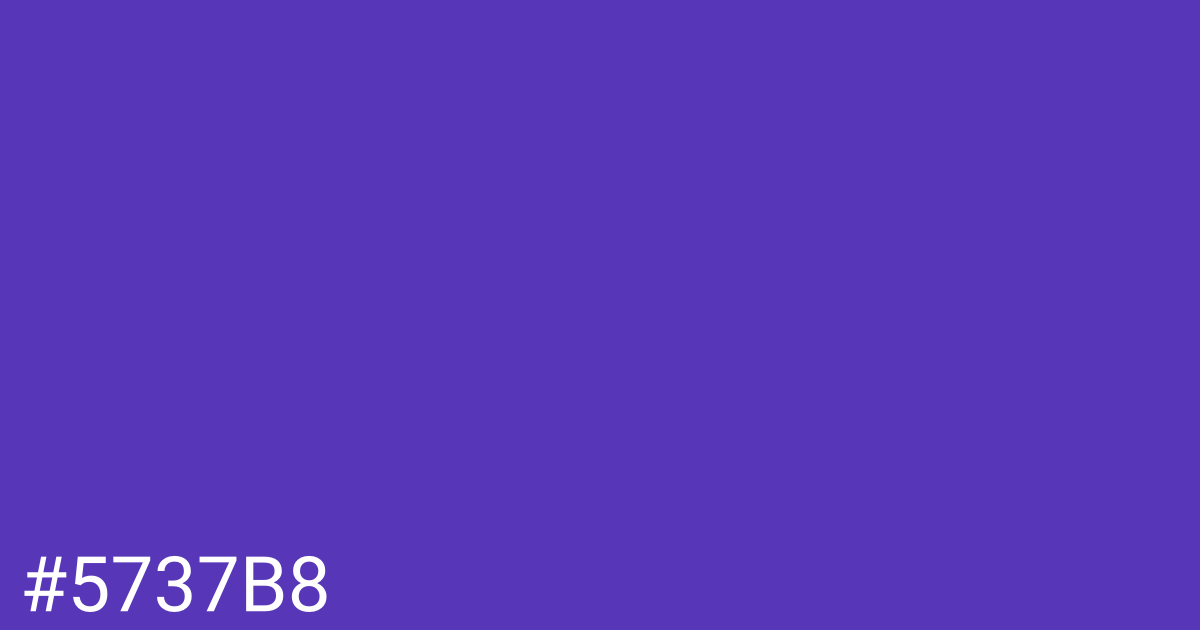 Hex color #5737b8 graphic