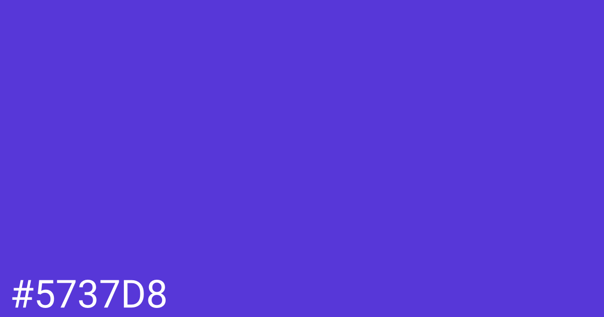 Hex color #5737d8 graphic