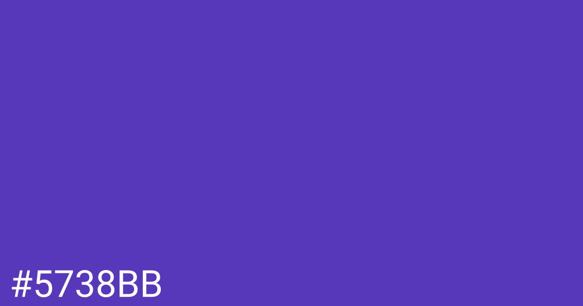 Hex color #5738bb graphic