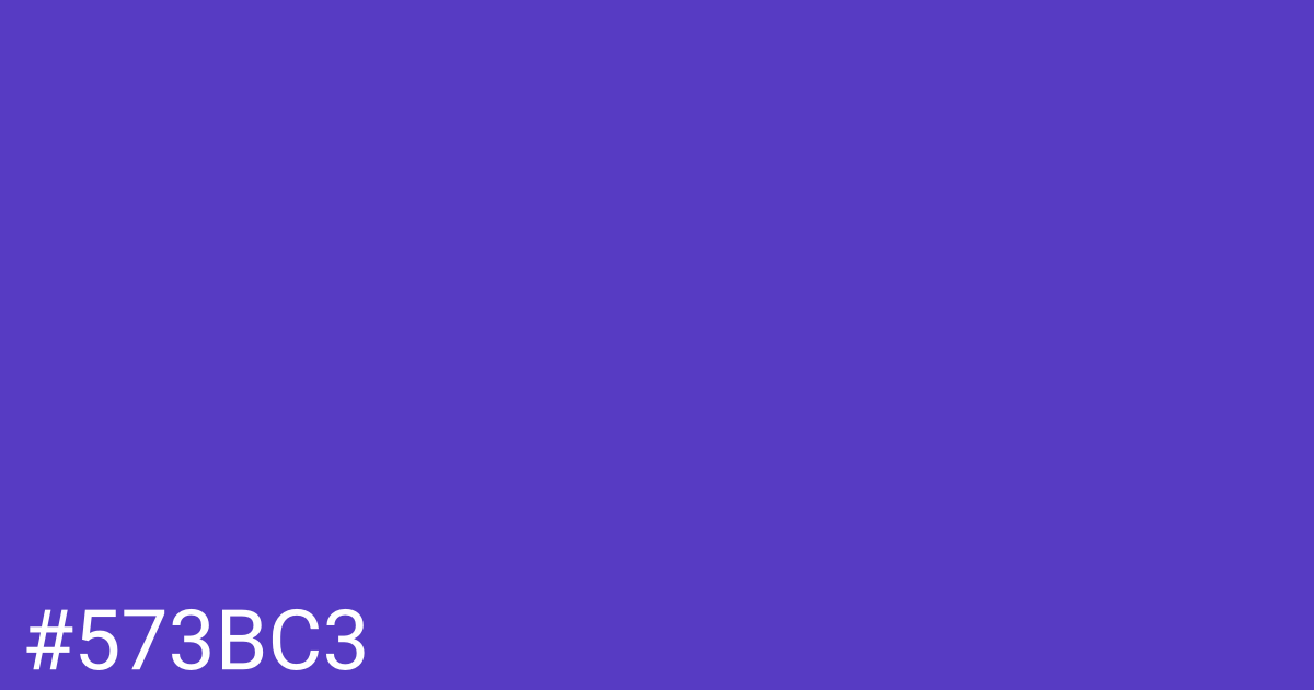 Hex color #573bc3 graphic