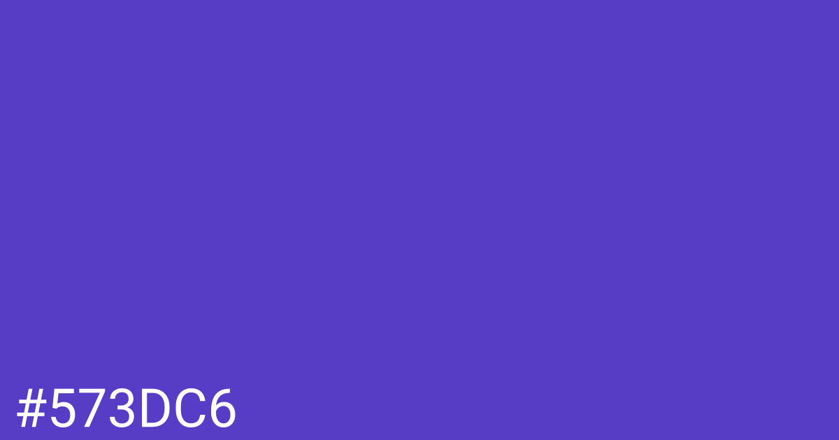 Hex color #573dc6 graphic