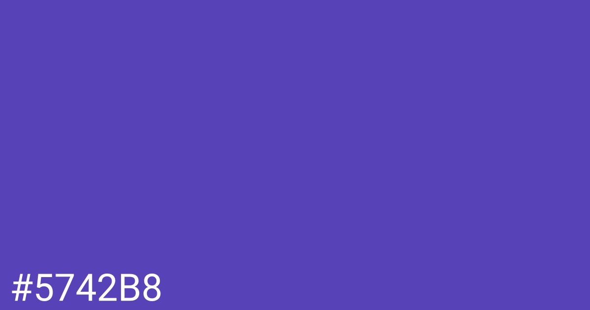 Hex color #5742b8 graphic