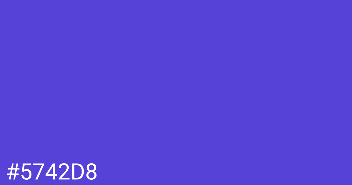 Hex color #5742d8 graphic