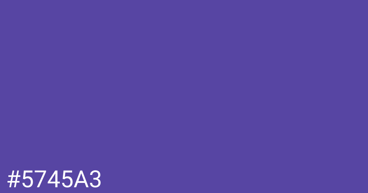 Hex color #5745a3 graphic