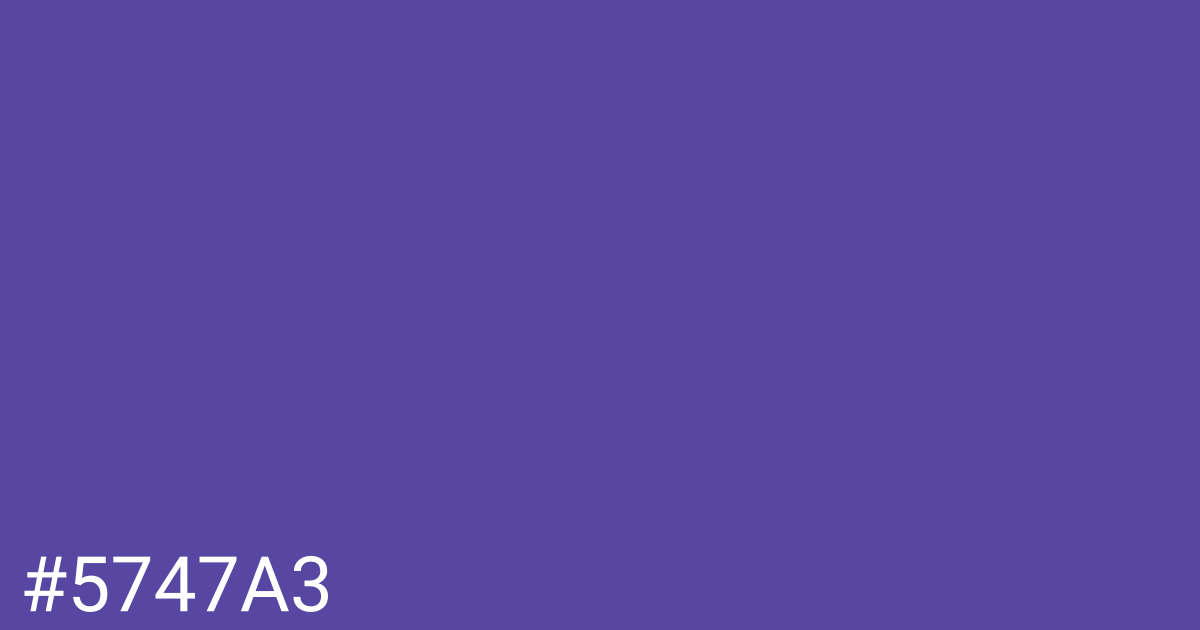 Hex color #5747a3 graphic