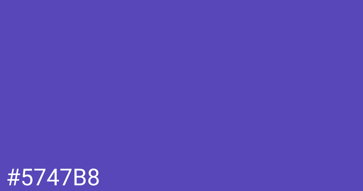 Hex color #5747b8 graphic