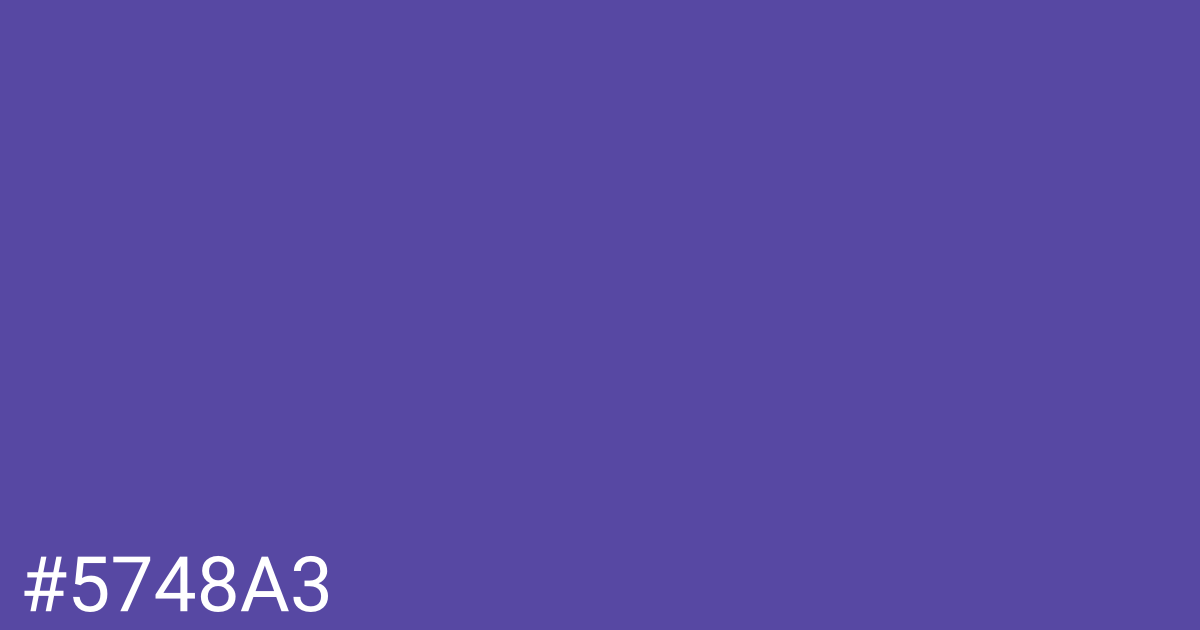 Hex color #5748a3 graphic