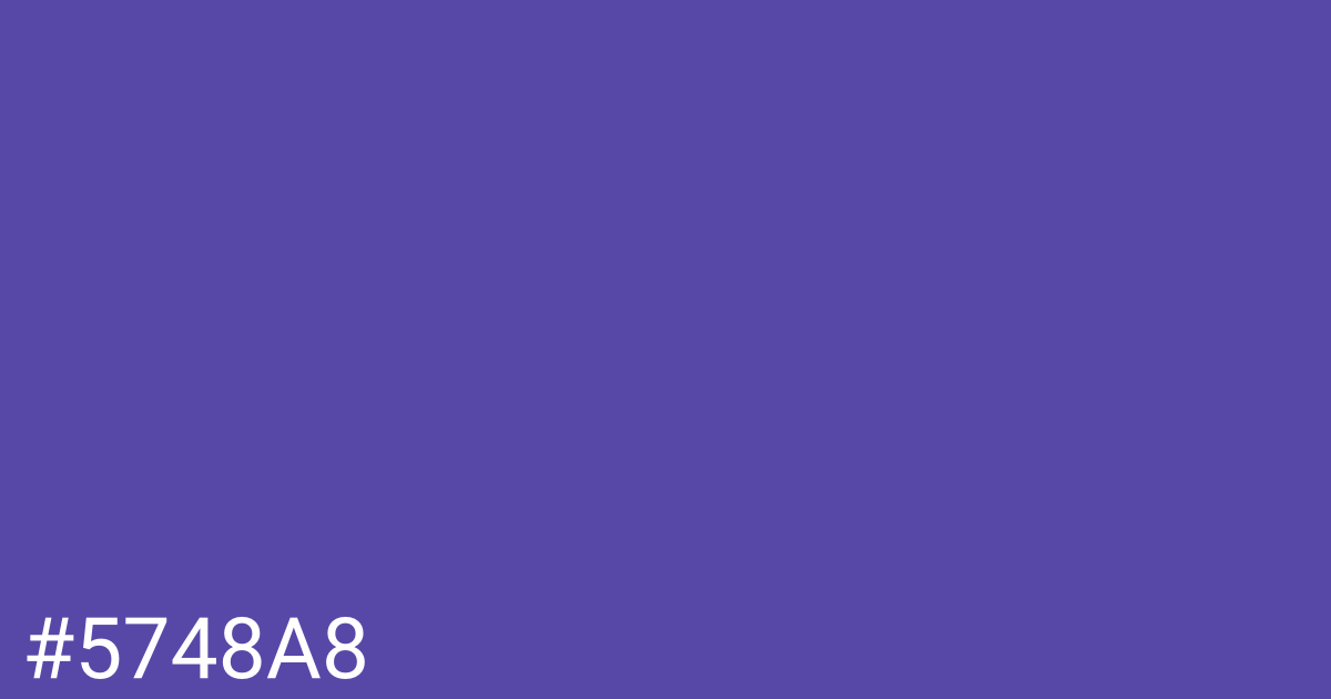 Hex color #5748a8 graphic