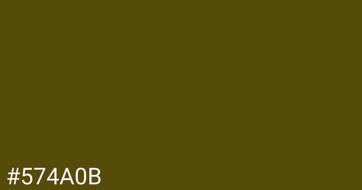 Hex color #574a0b graphic