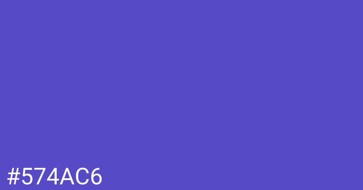 Hex color #574ac6 graphic