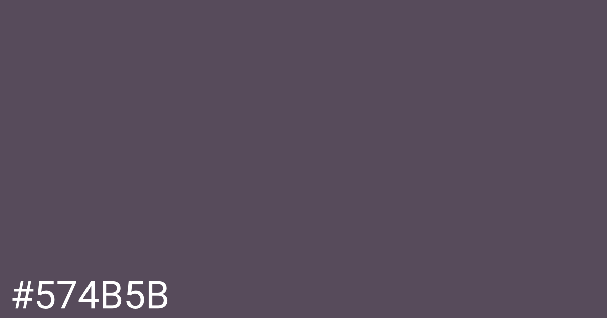 Hex color #574b5b graphic