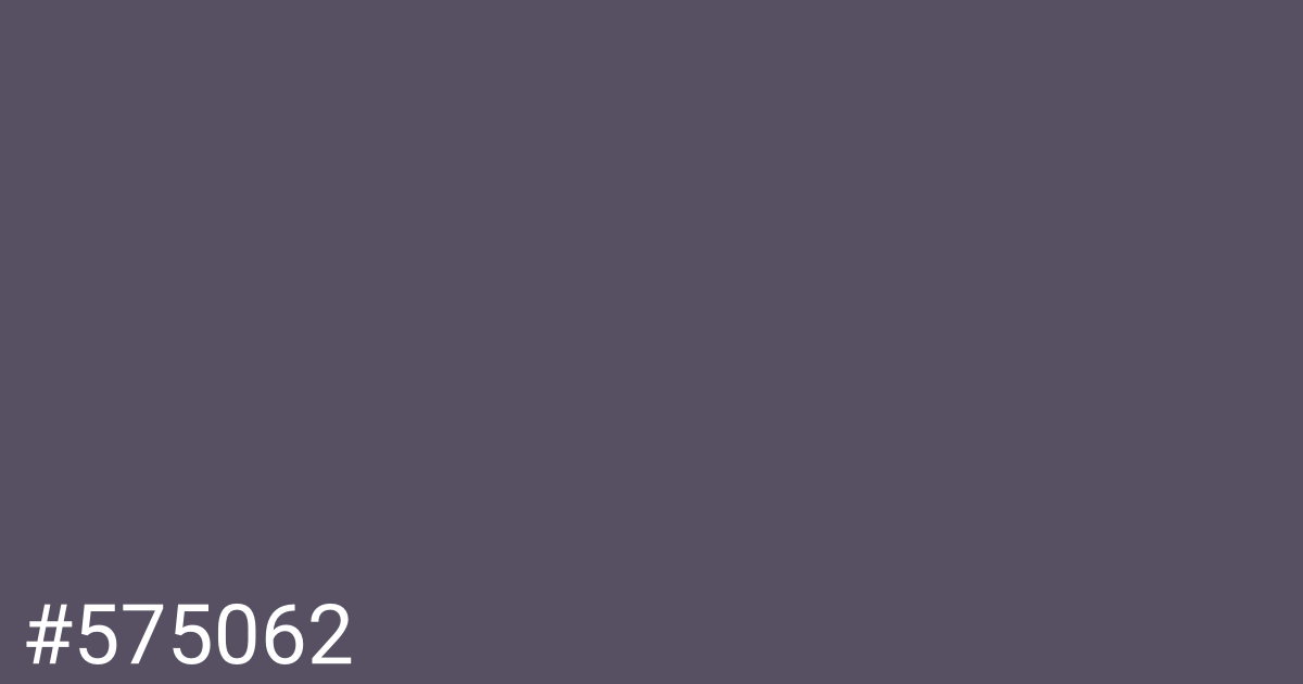 Hex color #575062 graphic