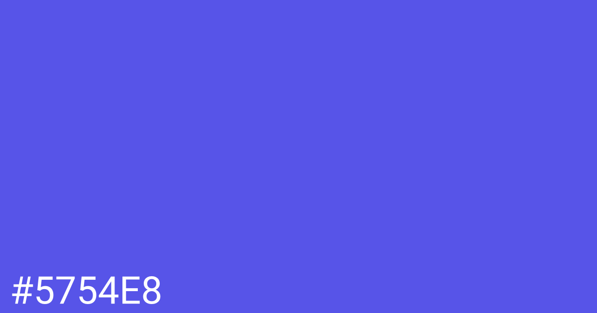 Hex color #5754e8 graphic