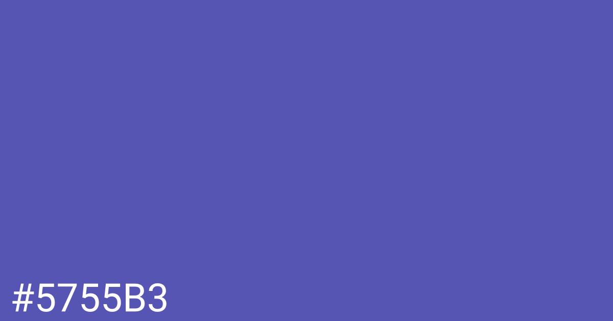 Hex color #5755b3 graphic