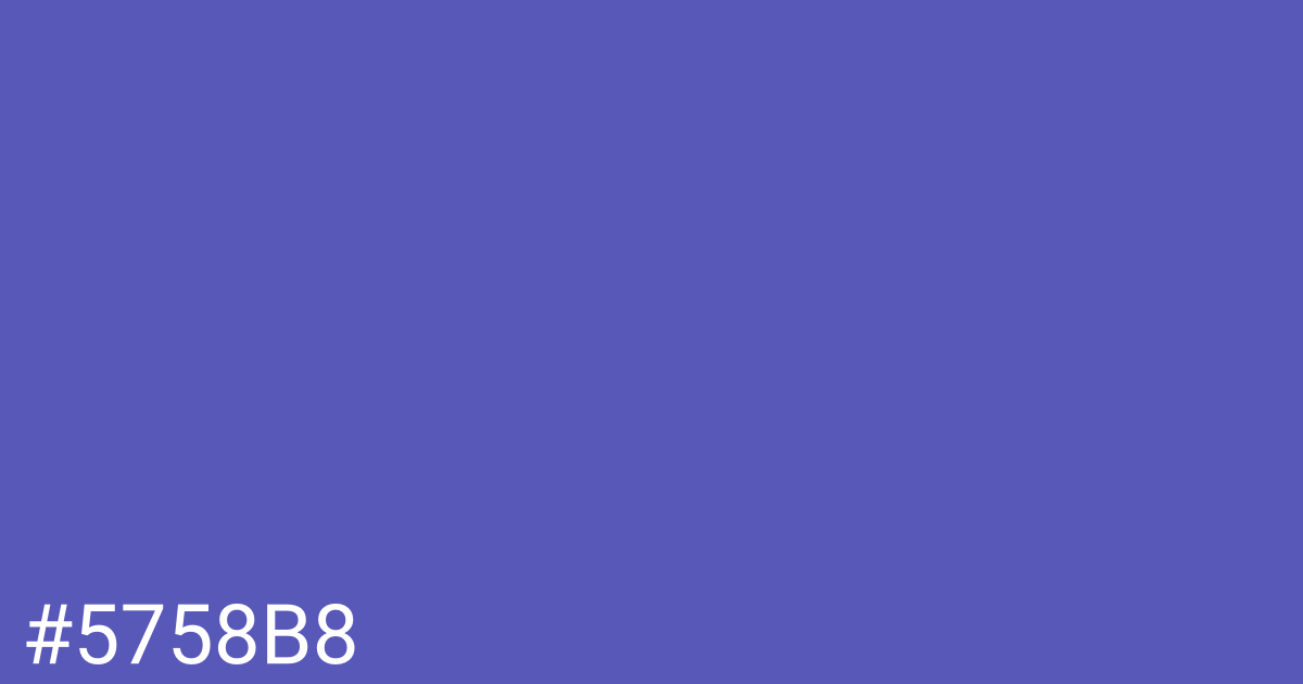 Hex color #5758b8 graphic