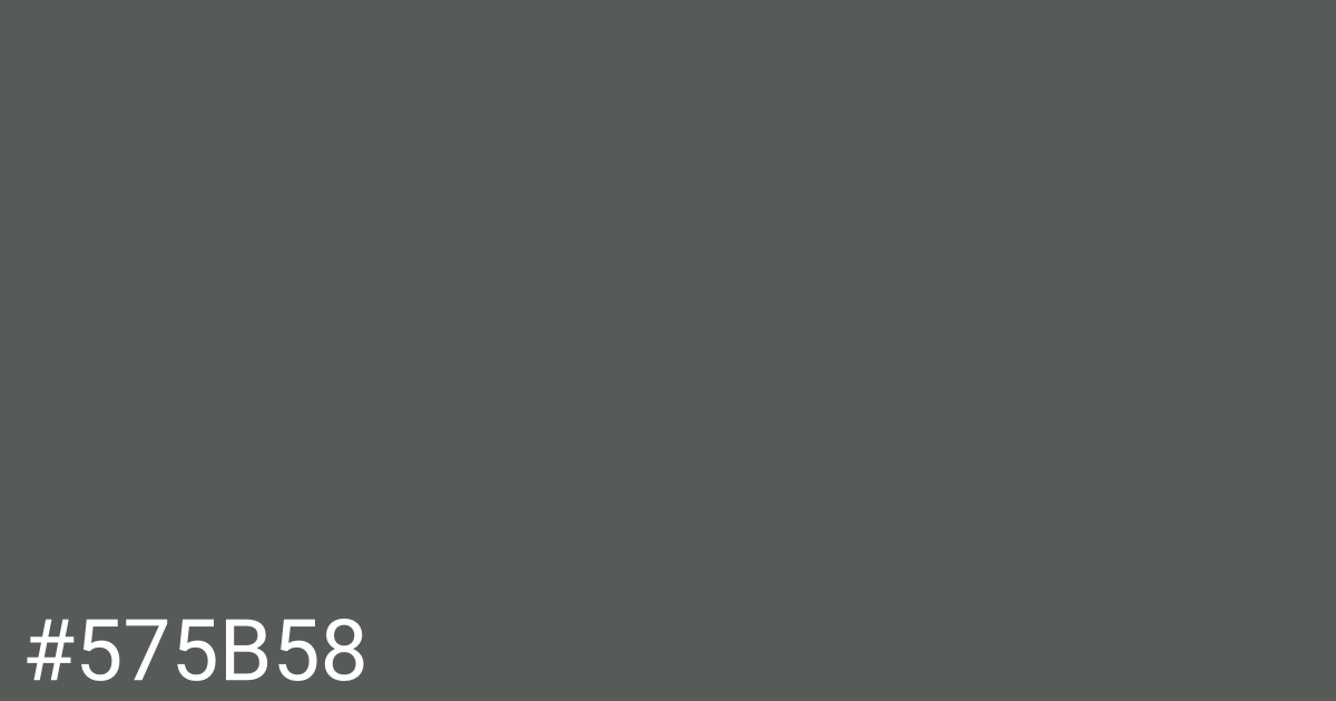 Hex color #575b58 graphic