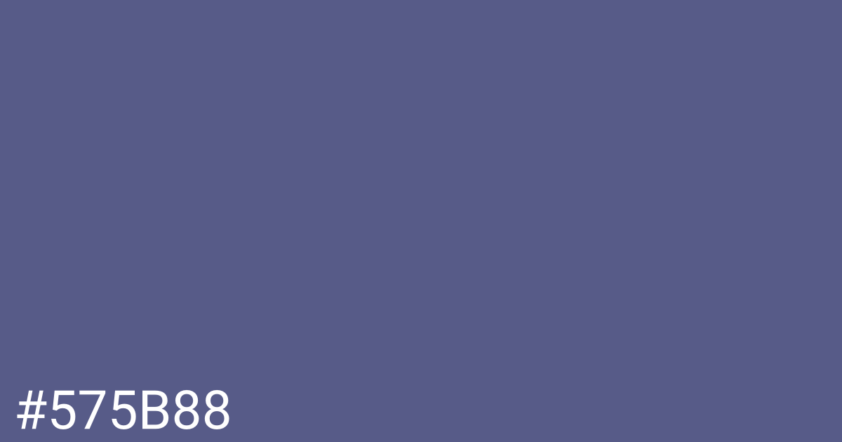 Hex color #575b88 graphic