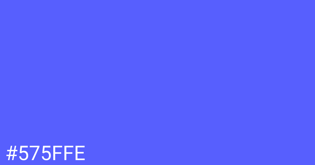 Hex color #575ffe graphic