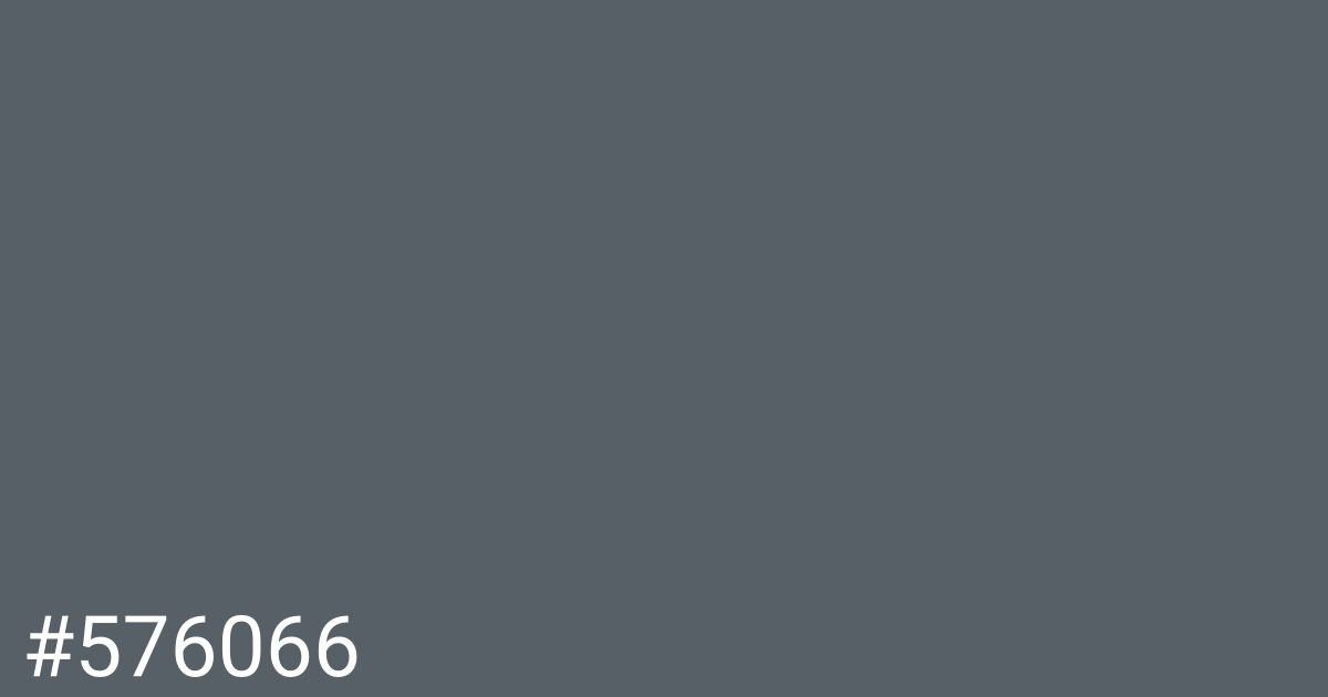 Hex color #576066 graphic