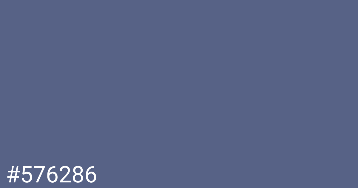 Hex color #576286 graphic