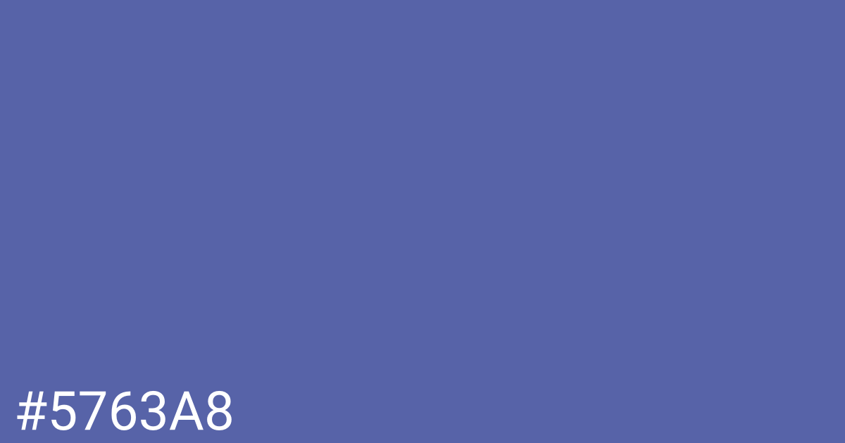 Hex color #5763a8 graphic