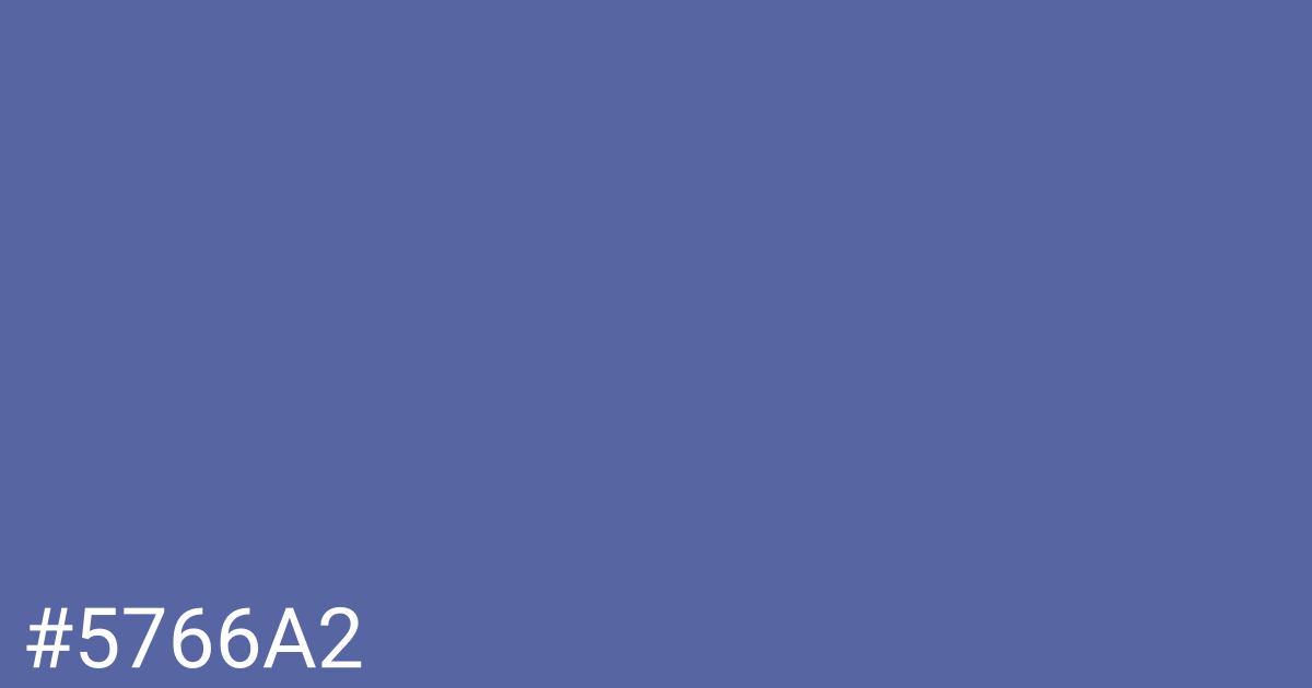 Hex color #5766a2 graphic