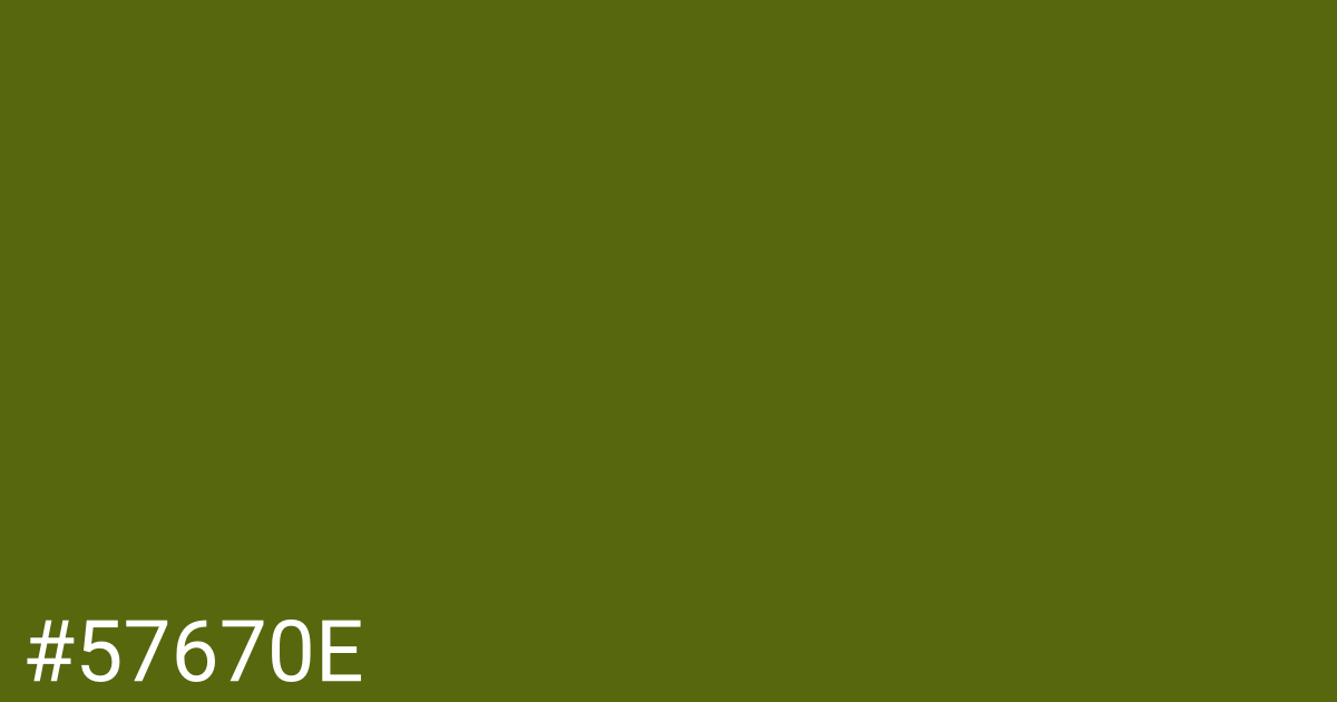 Hex color #57670e graphic
