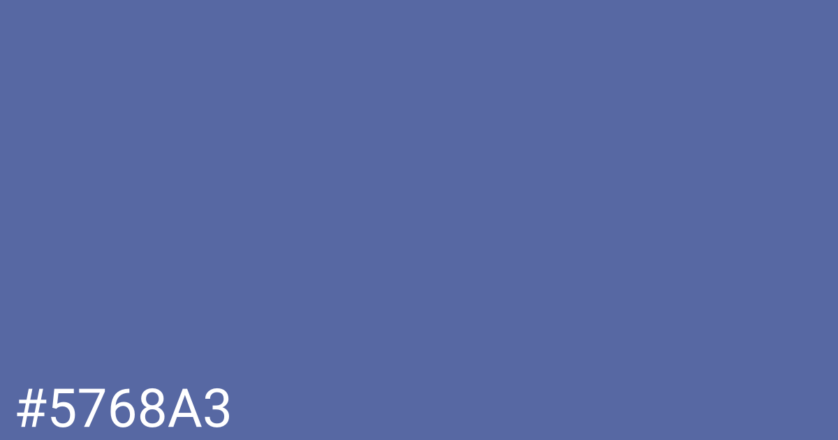 Hex color #5768a3 graphic