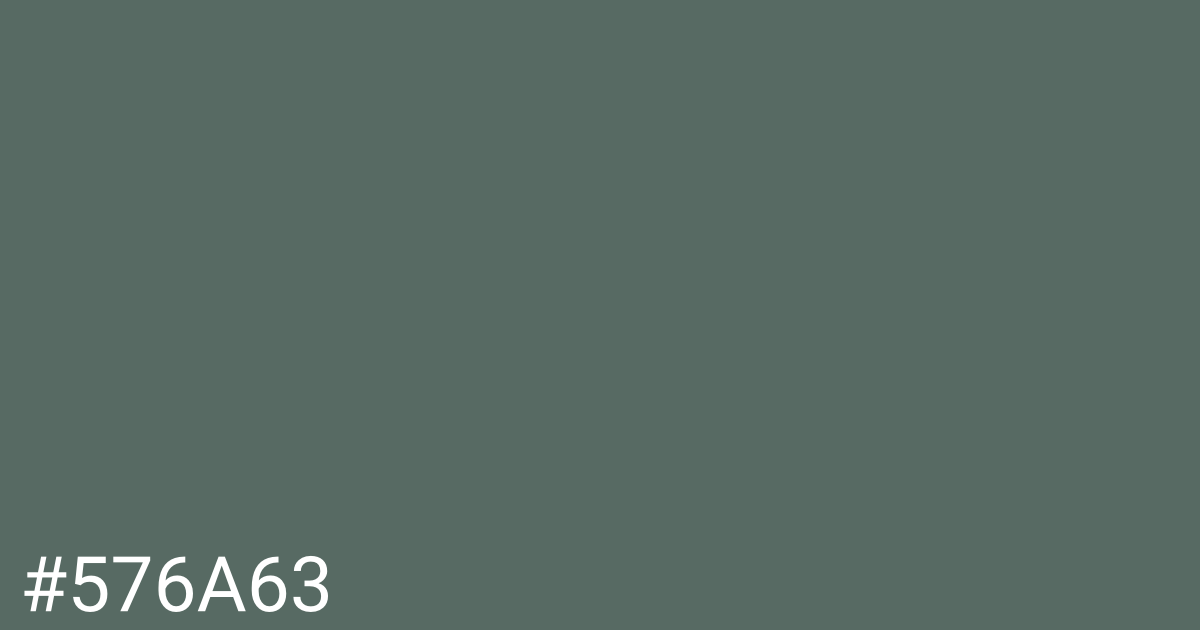 Hex color #576a63 graphic