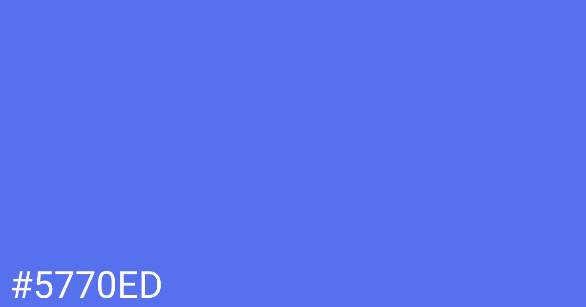 Hex color #5770ed graphic