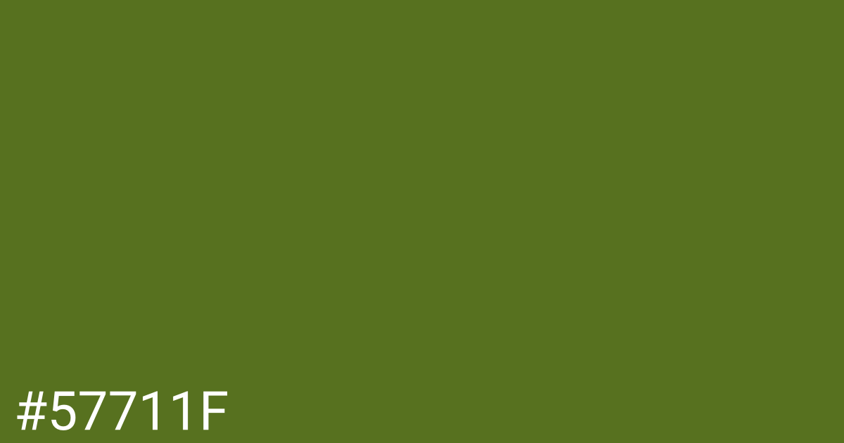 Hex color #57711f graphic