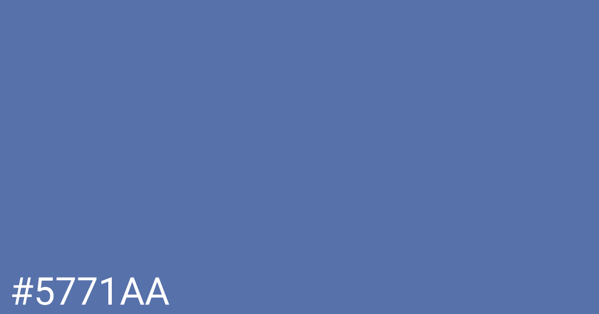 Hex color #5771aa graphic
