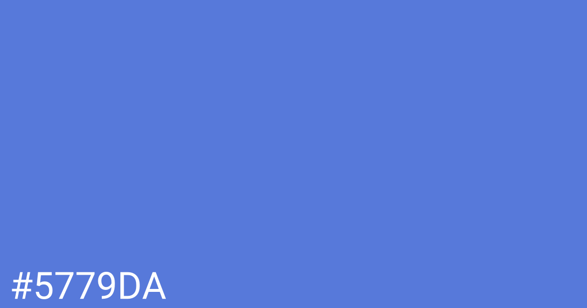 Hex color #5779da graphic