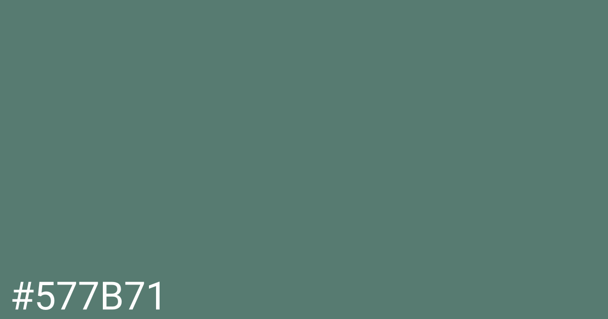 Hex color #577b71 graphic