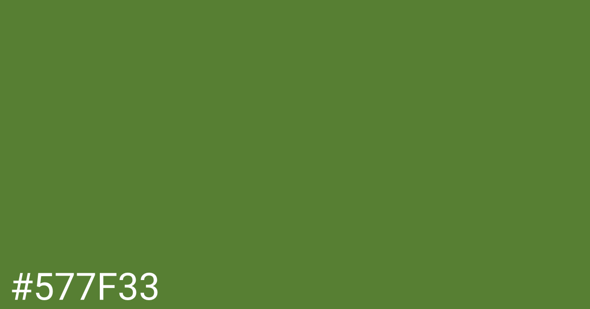 Hex color #577f33 graphic