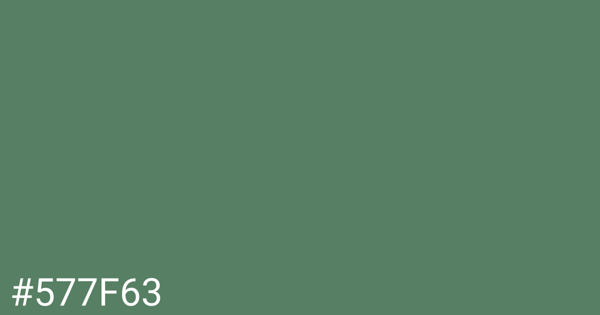 Hex color #577f63 graphic