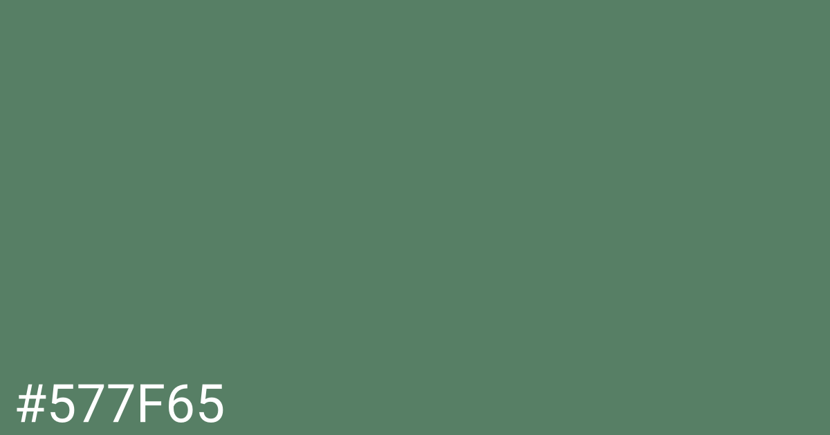 Hex color #577f65 graphic