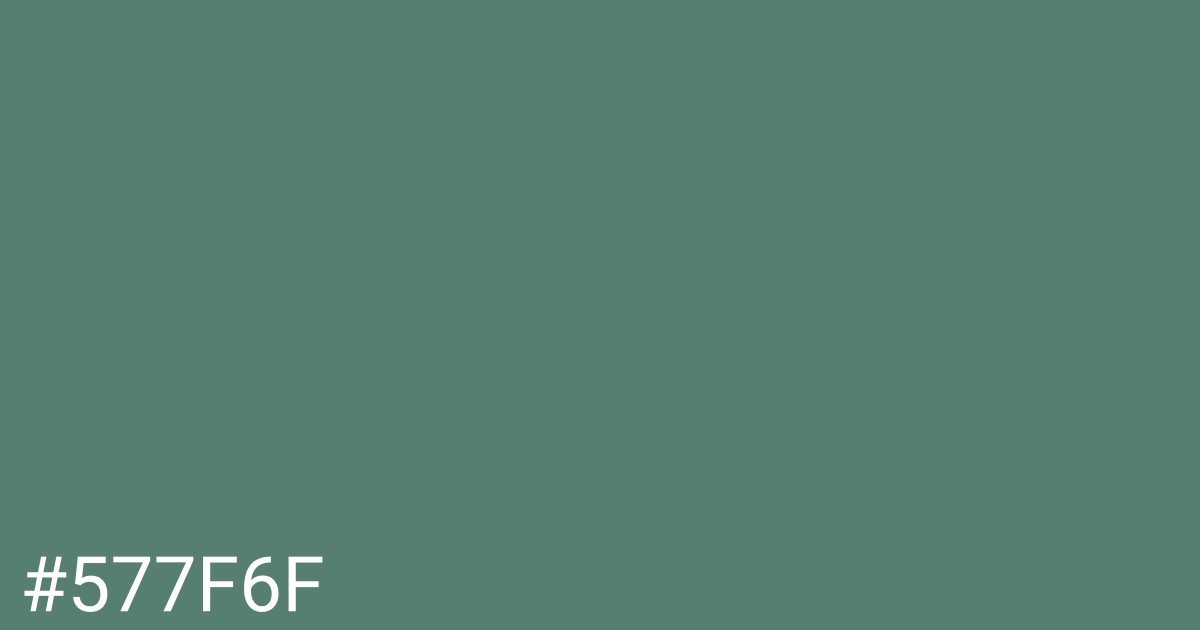 Hex color #577f6f graphic