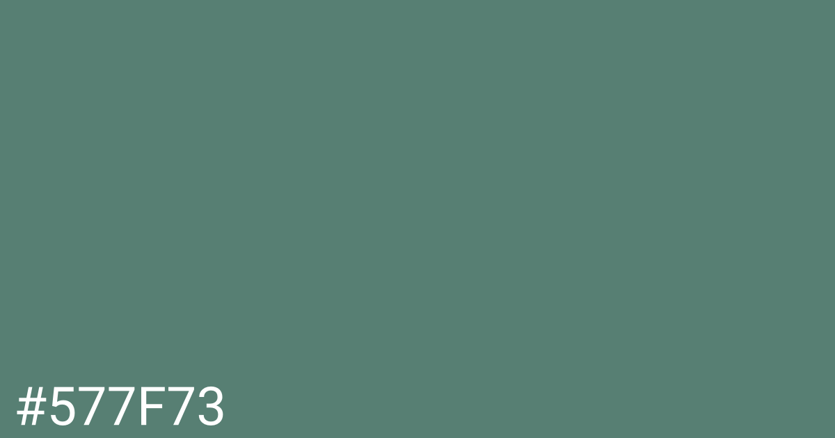 Hex color #577f73 graphic