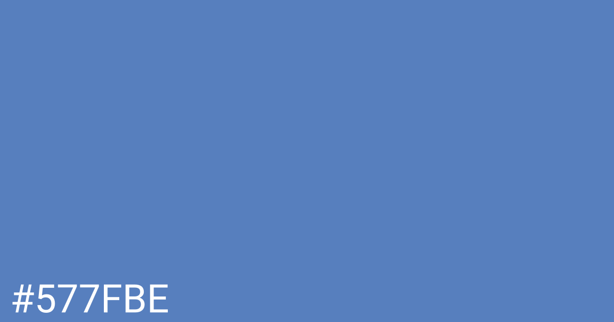 Hex color #577fbe graphic