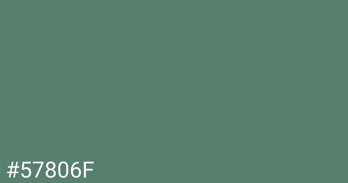 Hex color #57806f graphic