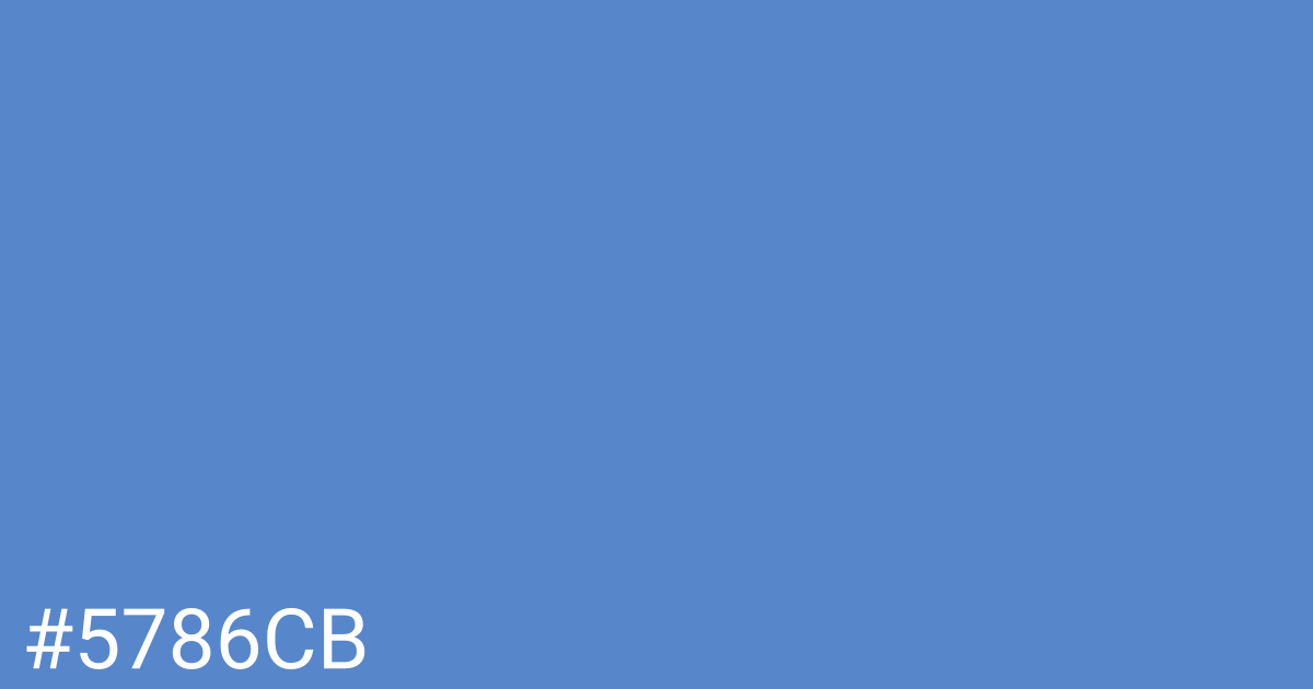 Hex color #5786cb graphic