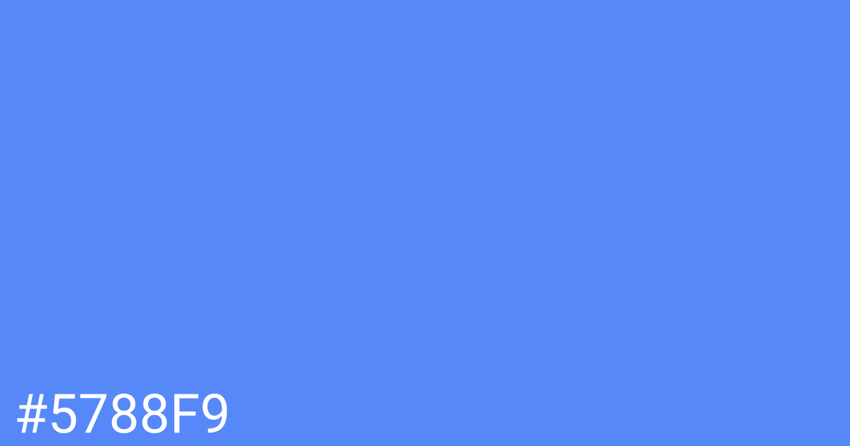 Hex color #5788f9 graphic
