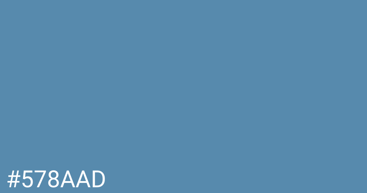 Hex color #578aad graphic