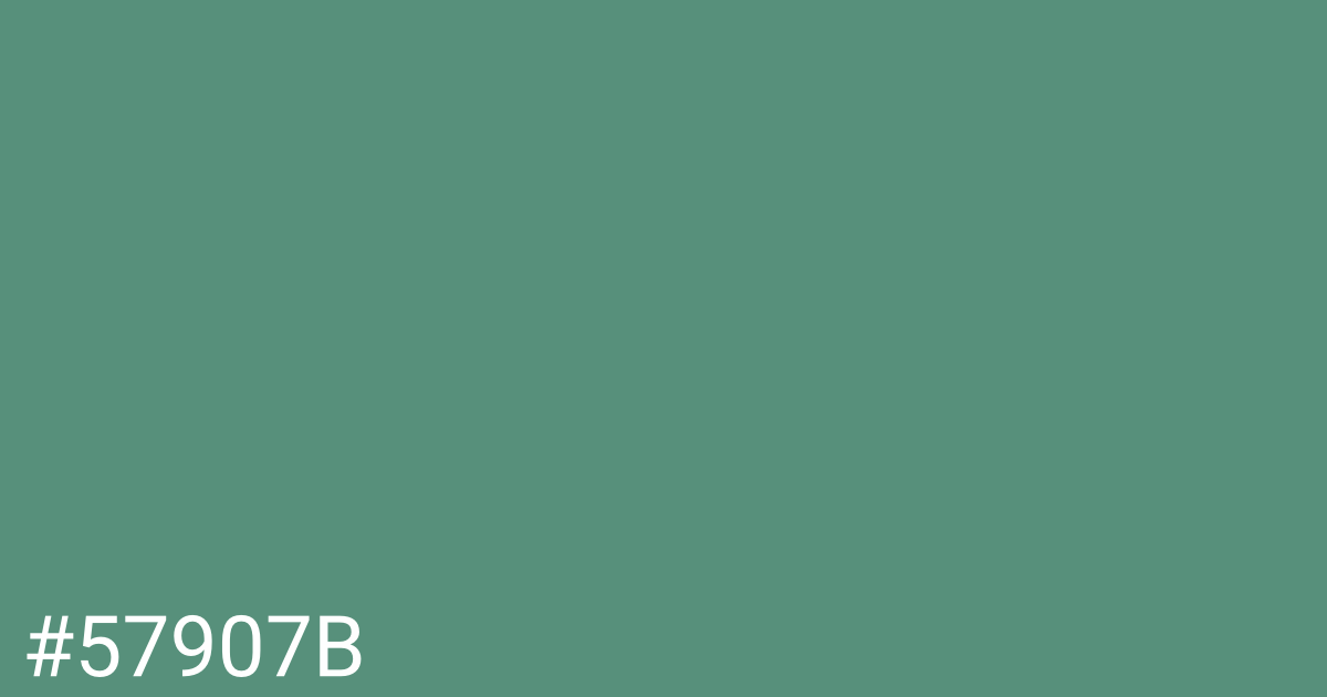 Hex color #57907b graphic