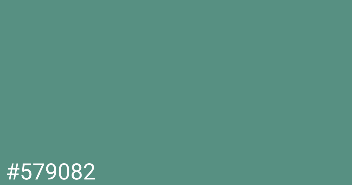 Hex color #579082 graphic