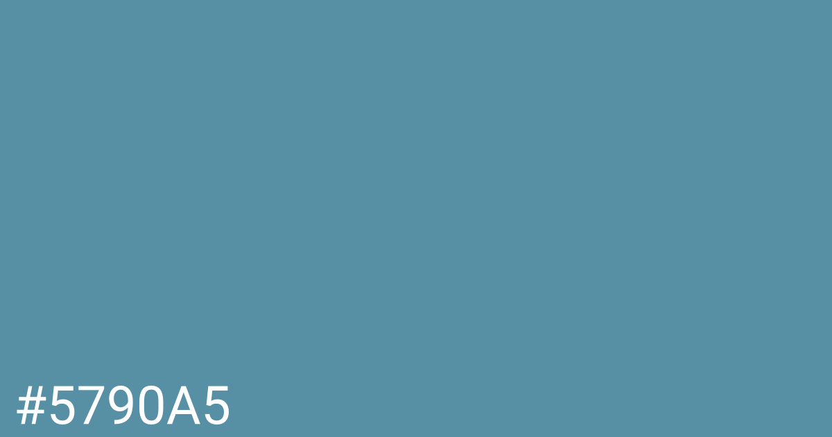 Hex color #5790a5 graphic