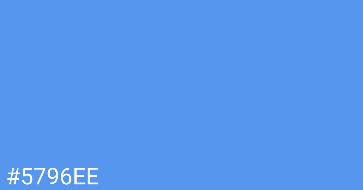 Hex color #5796ee graphic